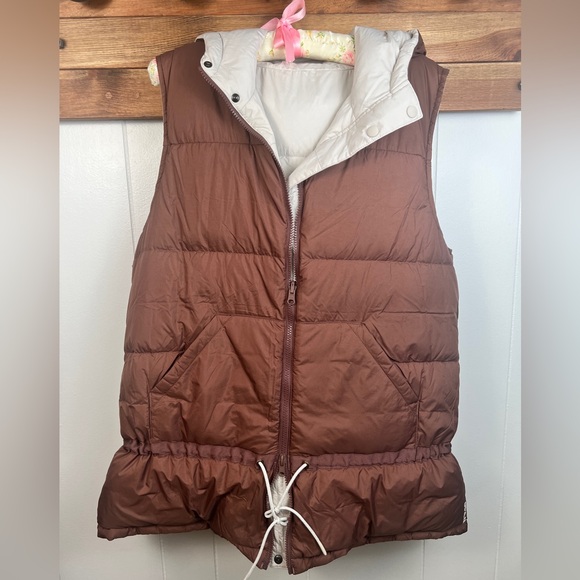 Prana Reversible Down/Feather Puffer Hooded Women Size XL - Picture 5 of 12